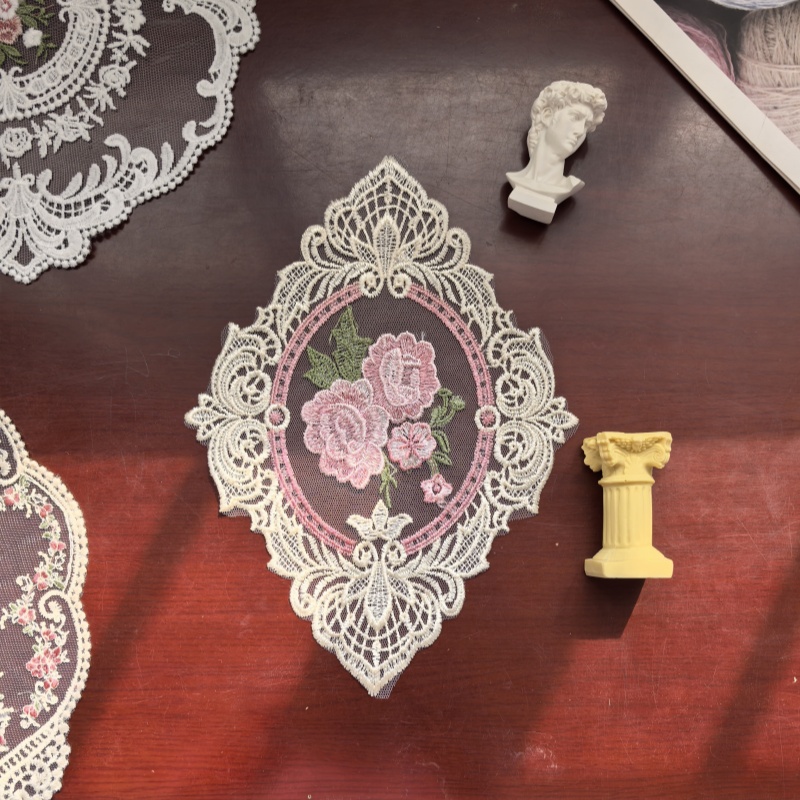 ins风复古法式刺绣餐垫
