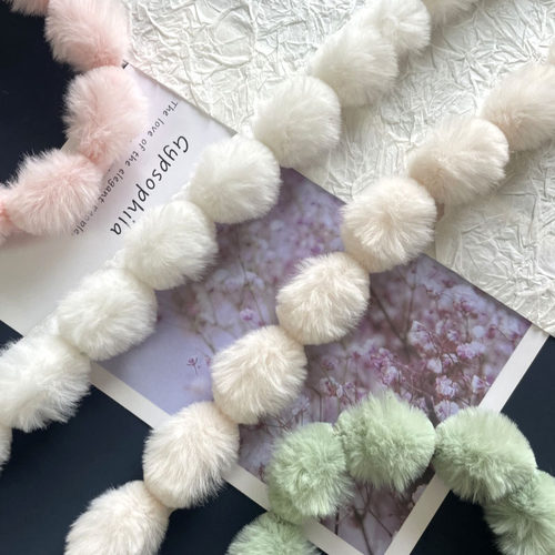 毛球手工diy花边毛条糖葫芦花边