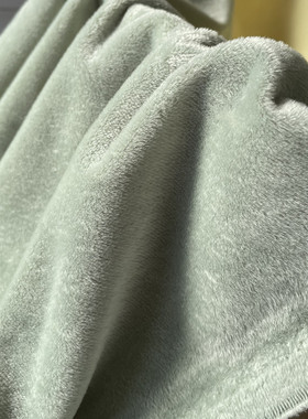 牛奶绒布料 超柔水晶绒浅紫色 四件套布料玩偶宝宝棉衣布料面料