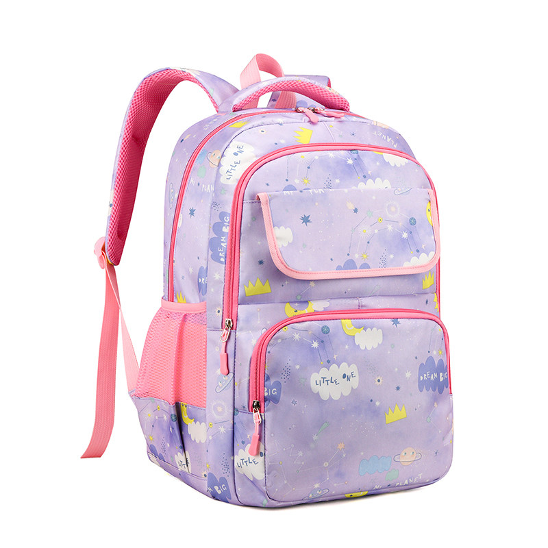 新款小学生书包女孩一三到六四五年级女童儿童大容量轻便减负背包