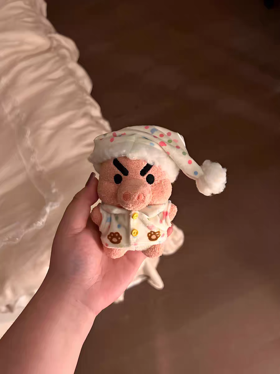 懒懒小猪玩偶衣服可爱厨师服棉花娃娃公仔配饰套装手偶可爱高颜值