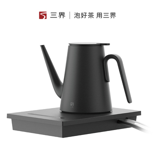 三界茶具妙控电热水壶嵌入式 底部上水保温烧水壶泡茶专用茶盘套装