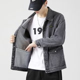 JK170-P50牛仔外套2025春秋季男士潮流外套青年学生牛仔夹克上衣，男装夹克，星座224-3
