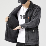 JK150-P60牛仔外套2024春秋季新款男士韩版潮流外套牛仔夹克上衣，男装夹克，星座224-3