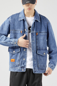 JK150-P60秋冬新品主推潮流青少年时尚男士牛仔外套无影墙模特图图片