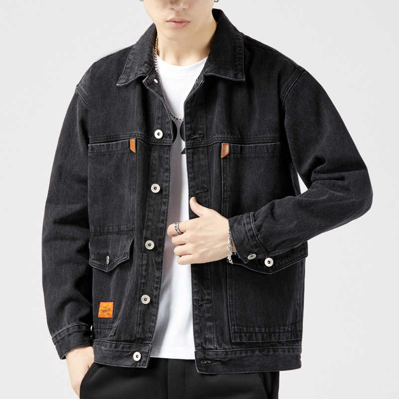 JK150-P60秋冬新品主推潮流青少年时尚男士牛仔外套无影墙模特图，男装夹克，星座224-3