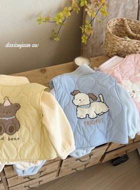 大小卷25新款秋冬儿童男女头卡通保暖三件套套装-24047