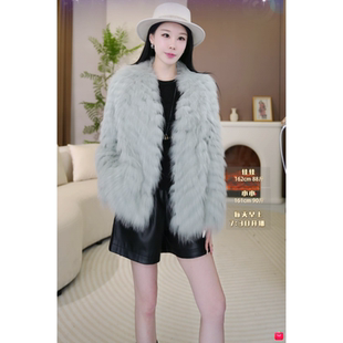 秋冬气质狐狸毛皮草220801 北欧世家黑标saga皮草 断码 原6999