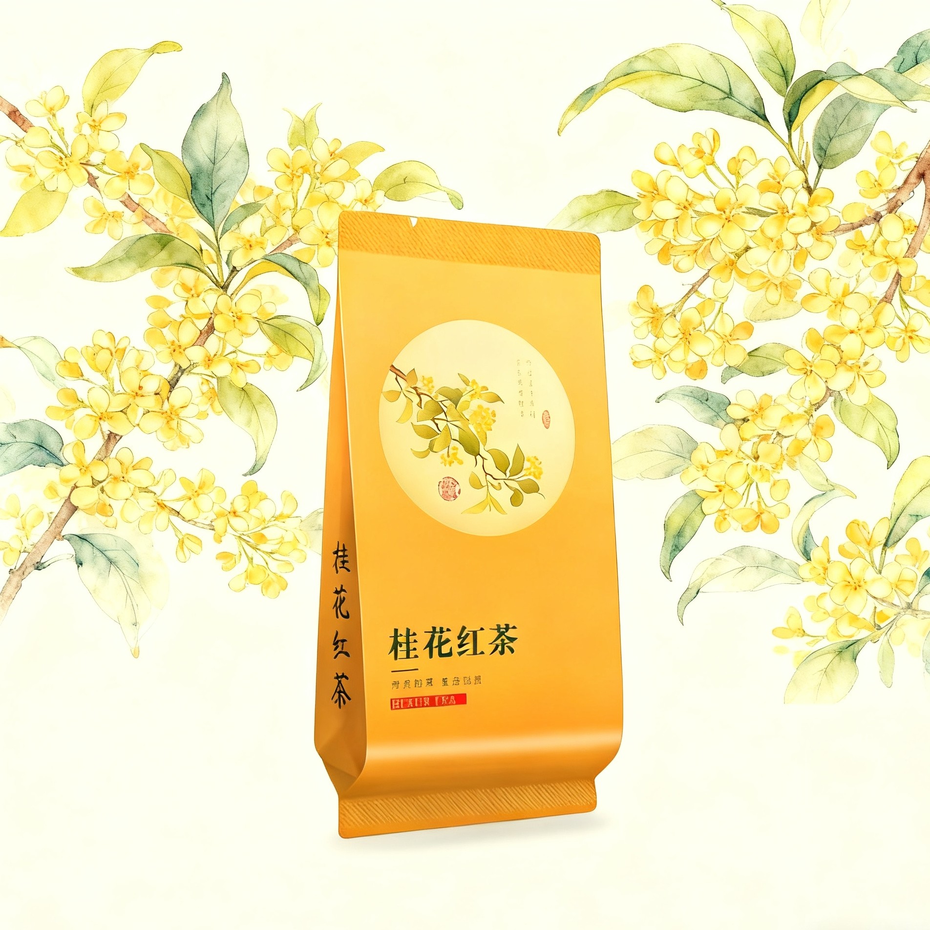 桂花红茶茶叶独立小包装袋桂花茶红茶铝箔分装内袋子小泡袋图片