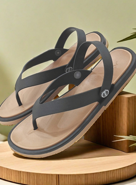 越南橡胶凉鞋男2025新款夏天原装进口防滑耐磨户外沙滩人字拖两用