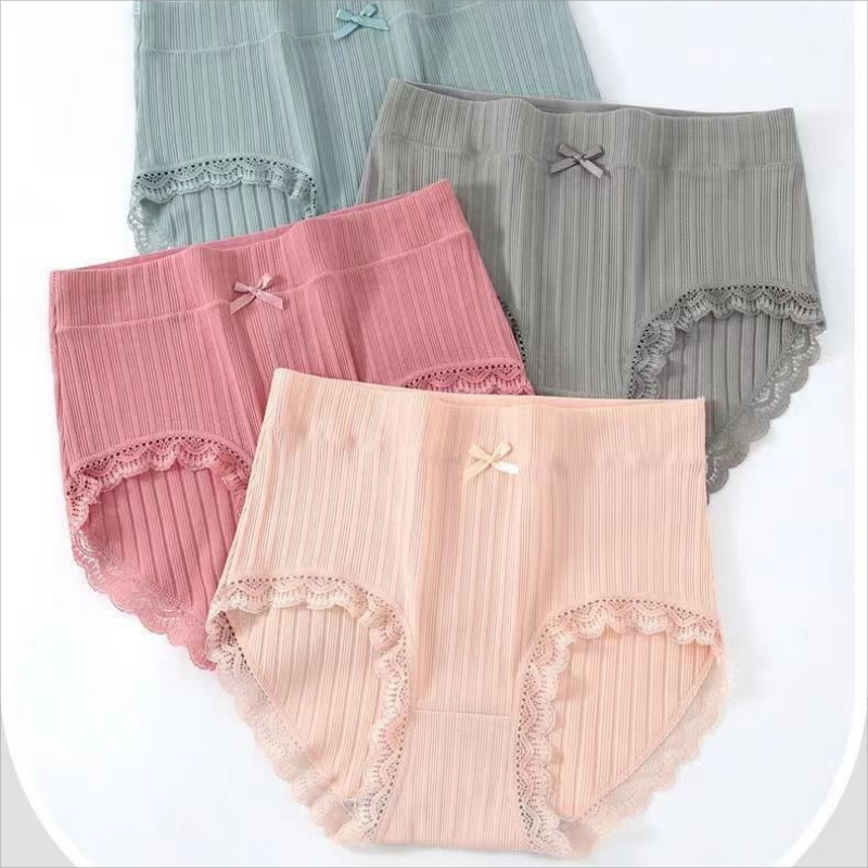 内裤女高腰收腹全纯棉A级抗菌裆