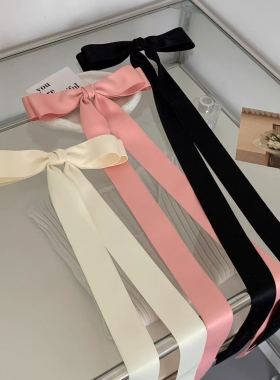 jennie同款超长蝴蝶结飘带发夹