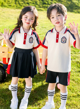 2025年新款小学生校服短袖幼儿园夏季园服大班班服儿童毕业照服装