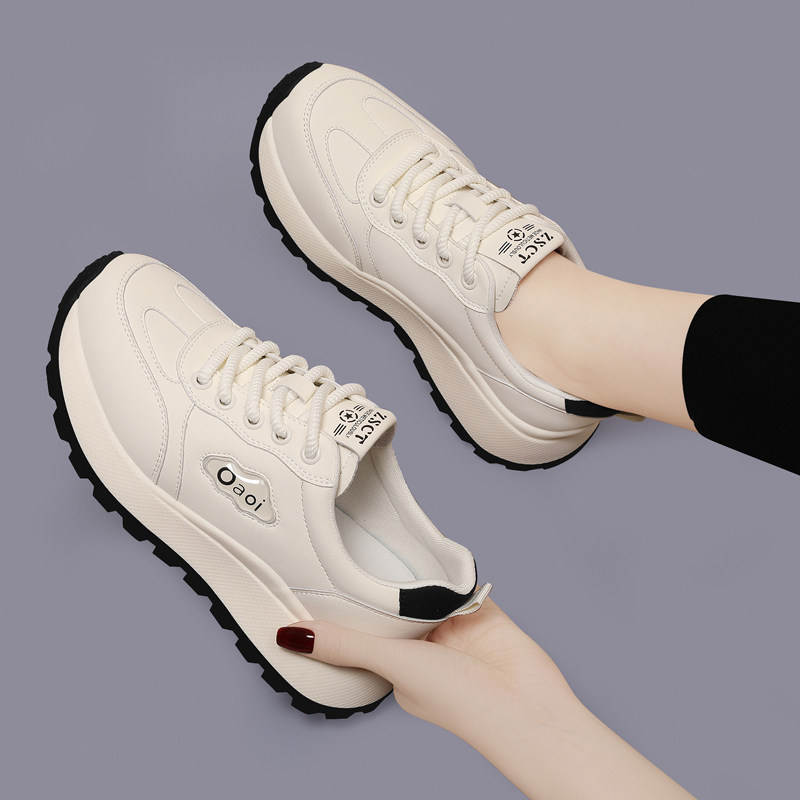 减震秋冬时尚板鞋软底轻便运动休闲鞋真皮小白鞋女2025新款平底鞋,女鞋,时尚休闲鞋,淘宝优惠券,粉丝福利购,淘宝优惠卷