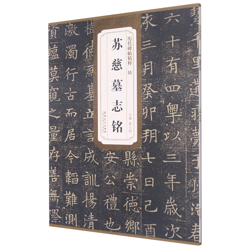 隋苏慈墓志铭/历代碑帖精粹 薛元明 著 毛笔书法字帖艺术 软笔练字书籍 安徽美术出版