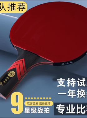 奥洛威乒乓球拍纳米碳王高弹套胶