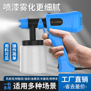 电动喷漆枪乳胶漆喷涂机油漆防锈漆喷漆机修补电动喷漆枪喷漆一体