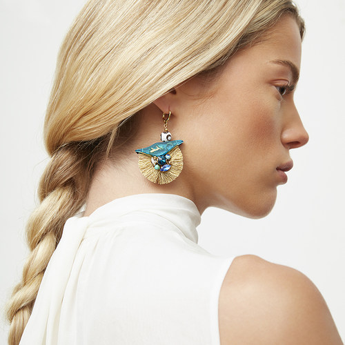 nocturne意大利定制树脂原创耳环