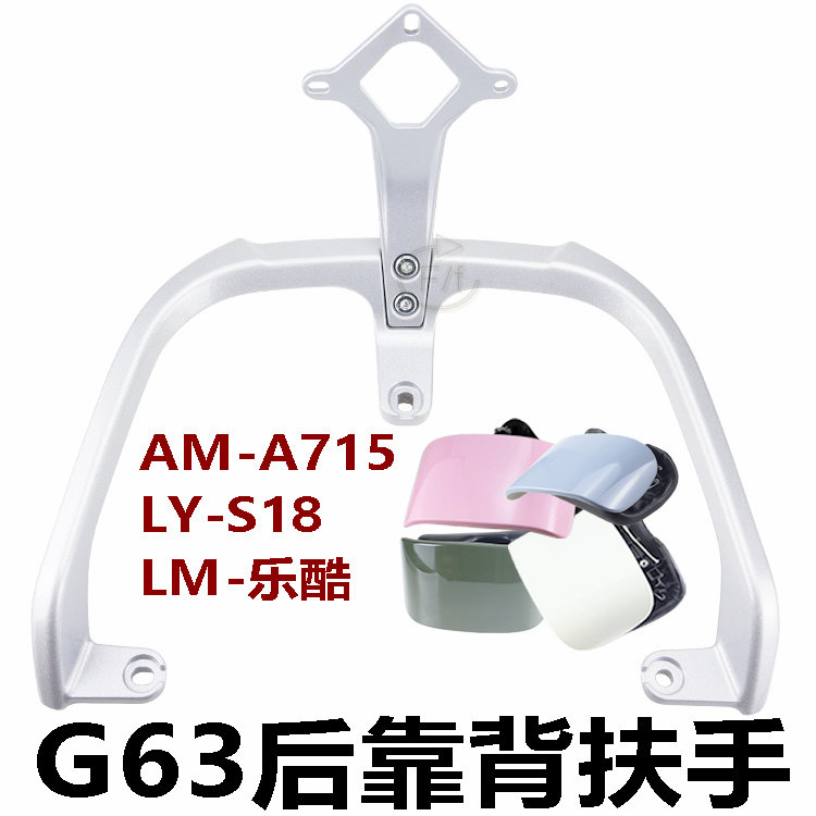 金箭赛睿RG150绿源S18/F35尾翼扶手提车拉手靠背铝合金A715货架