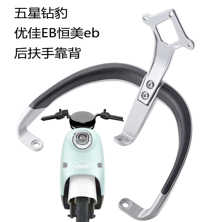 适用于绿源MODA11小刀泡泡糖颜可DM120靠背后架后提车扶手后靠垫