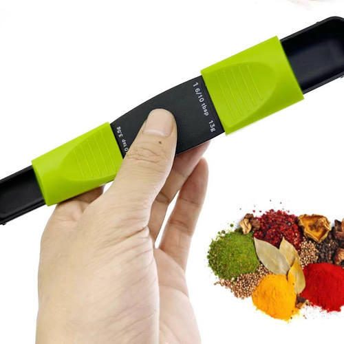 厨房家用可调节量勺带刻度克数控盐奶粉家用盐勺咖啡计量勺子