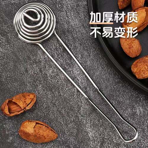 杏核开壳器不锈钢砸杏仁取肉工具手动剥坚果硬壳夹杏去核专用神器