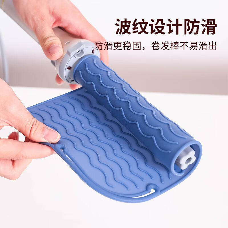 器防烫隔热餐垫烫发器电卷棒置物架沥水垫硅胶卷发棒隔热垫图片