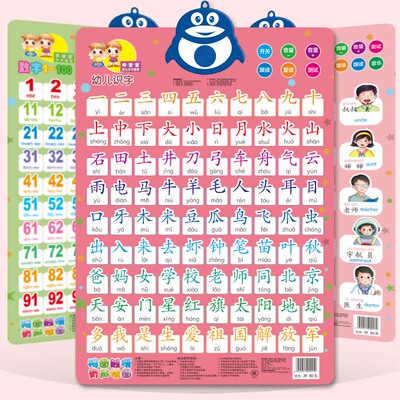 幼儿识字早教启蒙有声挂图