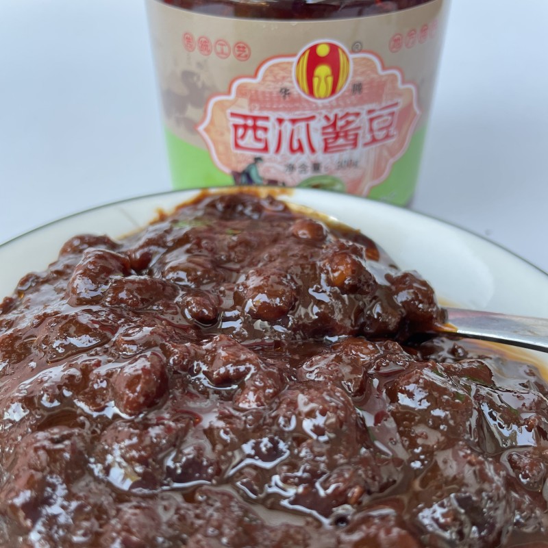 安徽阜阳特产自制手工西瓜酱300克 豆瓣酱即食拌饭拌面夹馍小瓶装