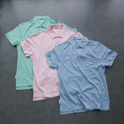 全棉POLO网眼T恤男装夏季大码高