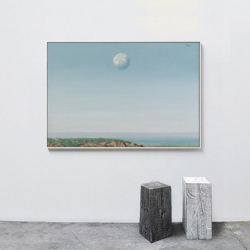 倒影帝国magritte艺术风无框画