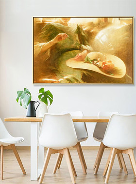 新古典风小众客餐厅肖像人物画