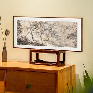 法式客厅沙发背景墙复古挂画中古风单幅壁画高级感美式横幅装饰画