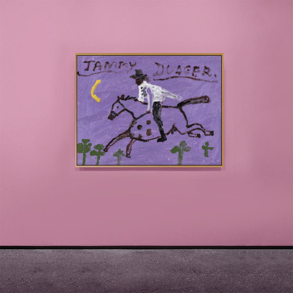 以梦为马 北欧风艺术小众插画紫色ins客餐厅卧室书房样板间装饰画