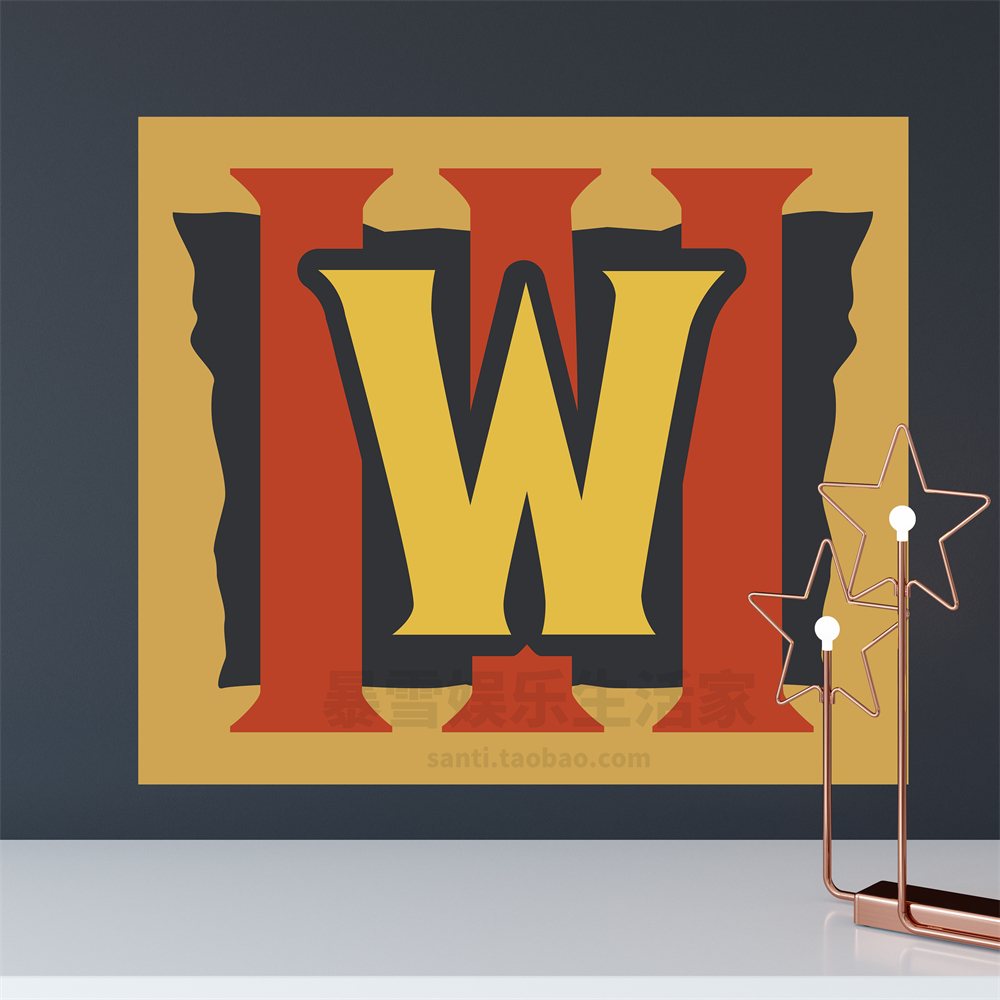 原创出口 暴雪游戏魔兽争霸3挂毯毛毯挂布装饰游戏logo背景布墙布