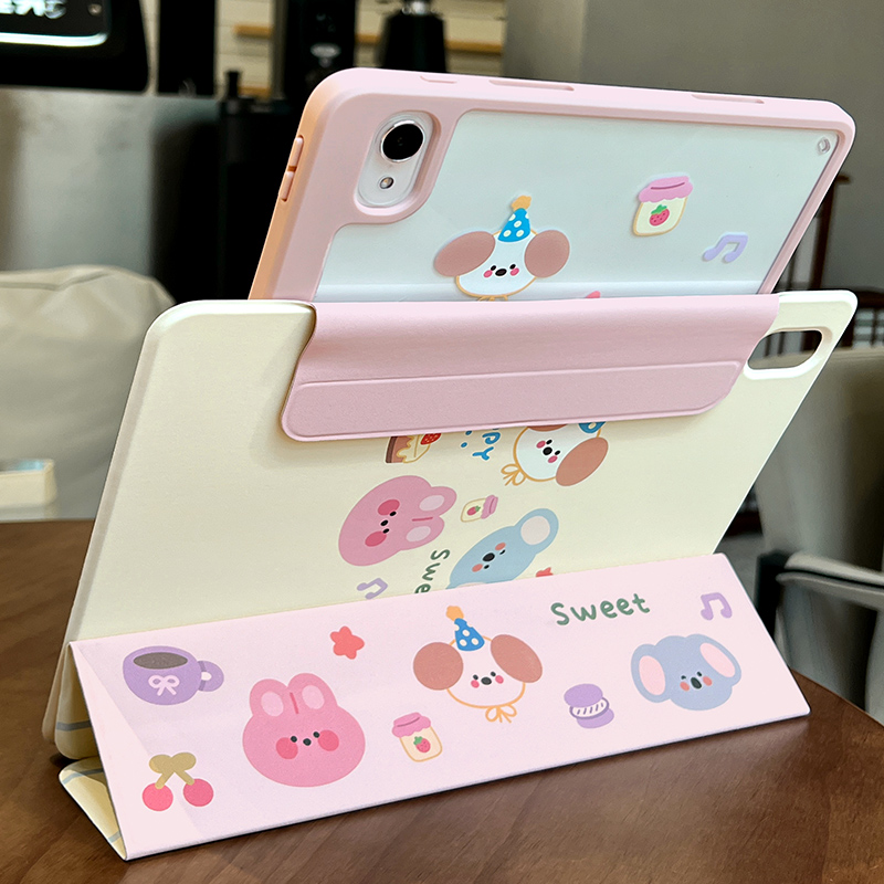 【圆环拆分-新品】matepad11.5s保护壳适用华为air11.5防弯亚克力磁吸拆分720°旋转2024笔槽11.5少女心卡通
