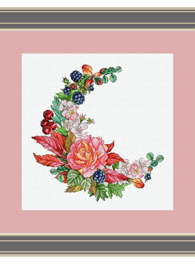 小小鱼DMC绣线新品十字绣套件 B1545春夏的花朵果实花卉精准印花