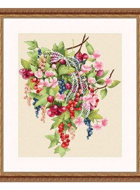 小小鱼DMC绣线十字绣套件 B1573夏天的味道手工刺绣麻色绣布