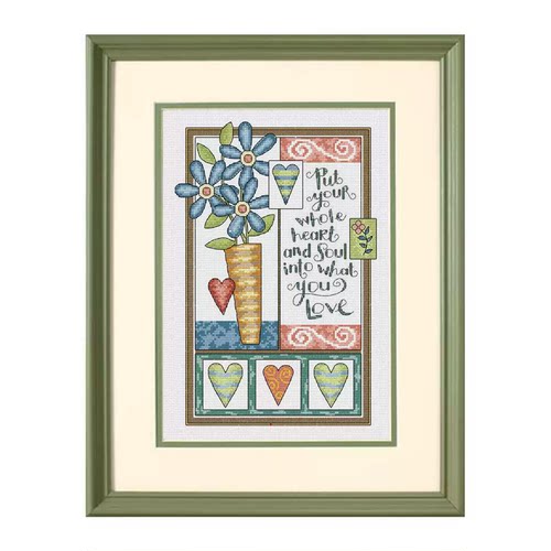 小小鱼 DMC绣线十字绣套件DIM135-35189印象小花字母