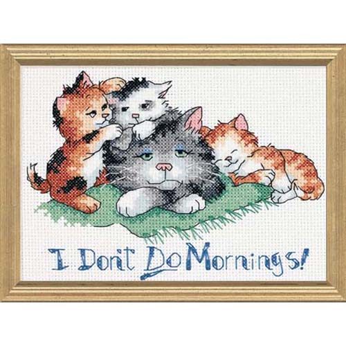 家居手工刺绣小小鱼十字绣套件DIM077-65043小猫 可爱卡通图案