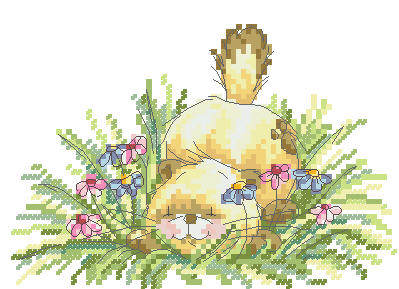 皇冠 小小鱼anc十字绣套件 a1529 卡通【草丛猫咪】捕捉霎间印花