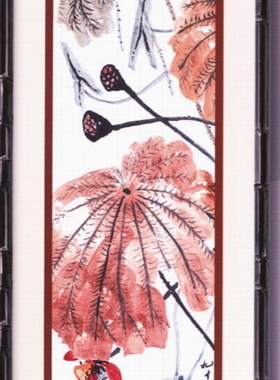 小小鱼DMC绣线十字绣套件 C457风景【白石荷花】印花