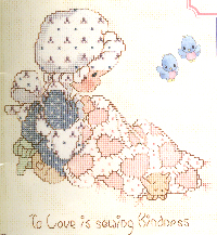 小小鱼DMC绣线十字绣套件 水滴娃娃系列H048我和猫咪可爱儿童房绣