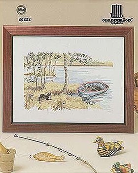 小小鱼DMC绣线十字绣套件 C230风景【猫和船】