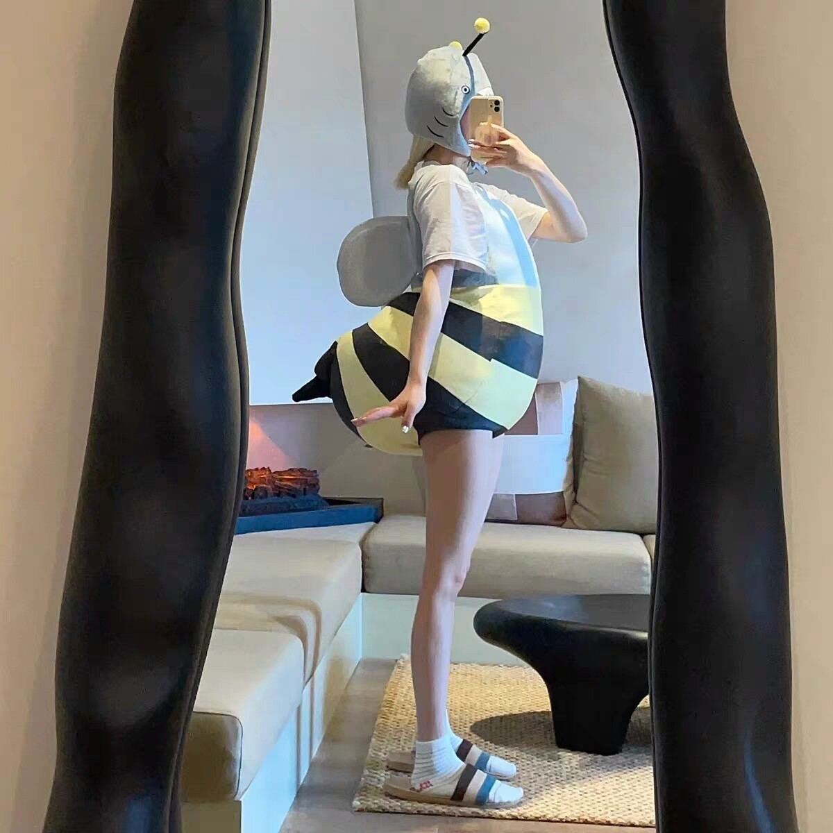 万圣节cosplay服装成人衣服女服饰蜜蜂装饰装扮搞怪装备角色扮演