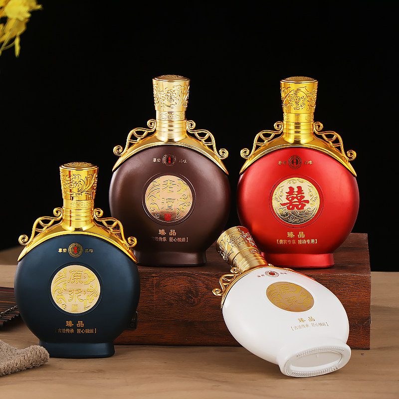 雅婕喜庆漂亮白酒瓶物美价廉