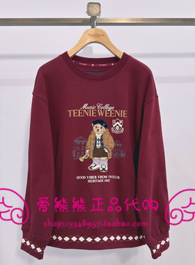 现货TeenieWeenie小熊25年冬正品卫衣TTMA258TCCK-00 MA258TCCK
