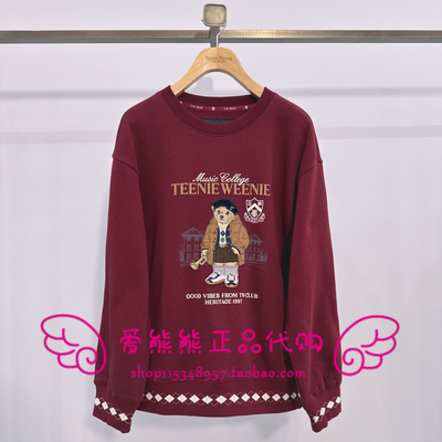 现货TeenieWeenie小熊25年冬正品卫衣TTMA258TCCK-00 MA258TCCK
