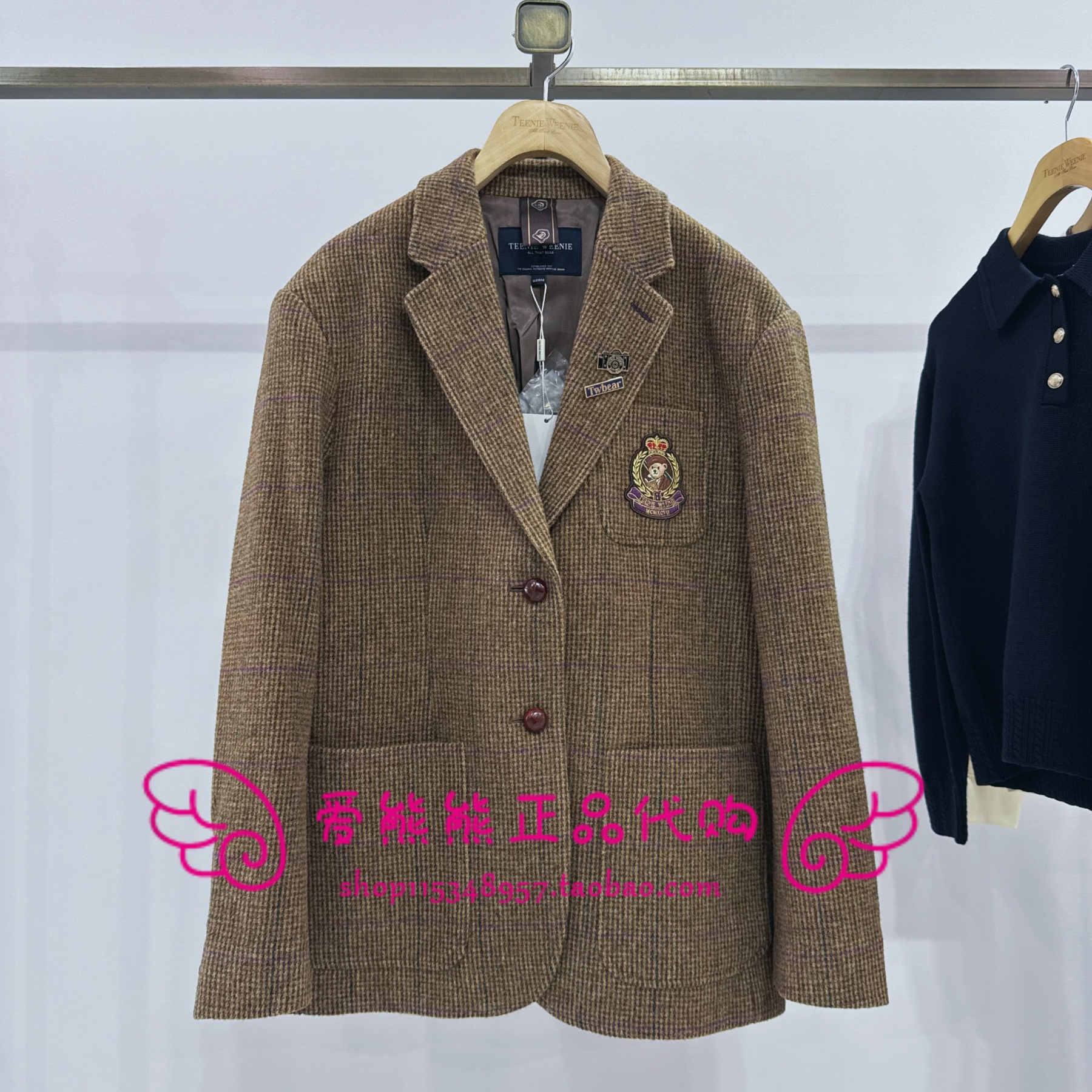 现货TeenieWeenie小熊25冬款正品大衣TTJK254901P-00 JK254901P