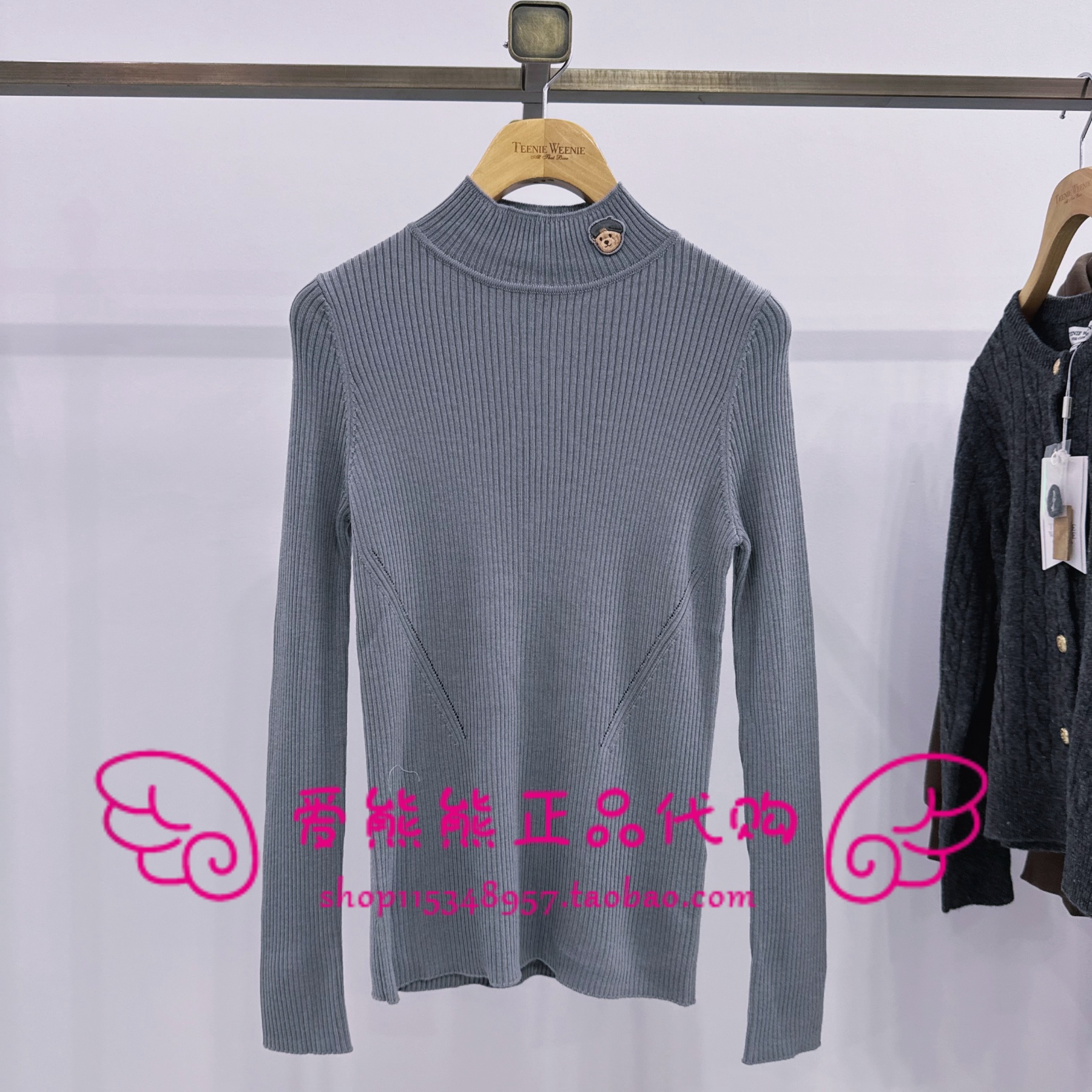 TeenieWeenie小熊25年冬100%绵羊毛针织衫TTKW25O902Z KW25O902Z